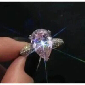 Sparkling Pink Ring Size 8